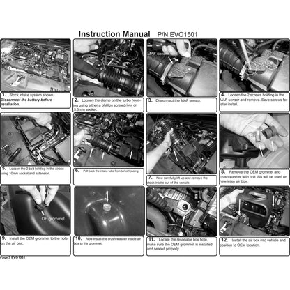 Injen Evolution Intake | Honda Civic Si (06-11) / Civic Type R FK8 (17-22) (EVO1501)