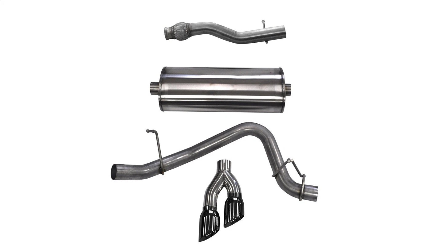 CORSA Sport / 3.0 in Cat-Back 4.0 in Twin Tips | 2015-2020 Suburban, Yukon XL 5.3L (14748)