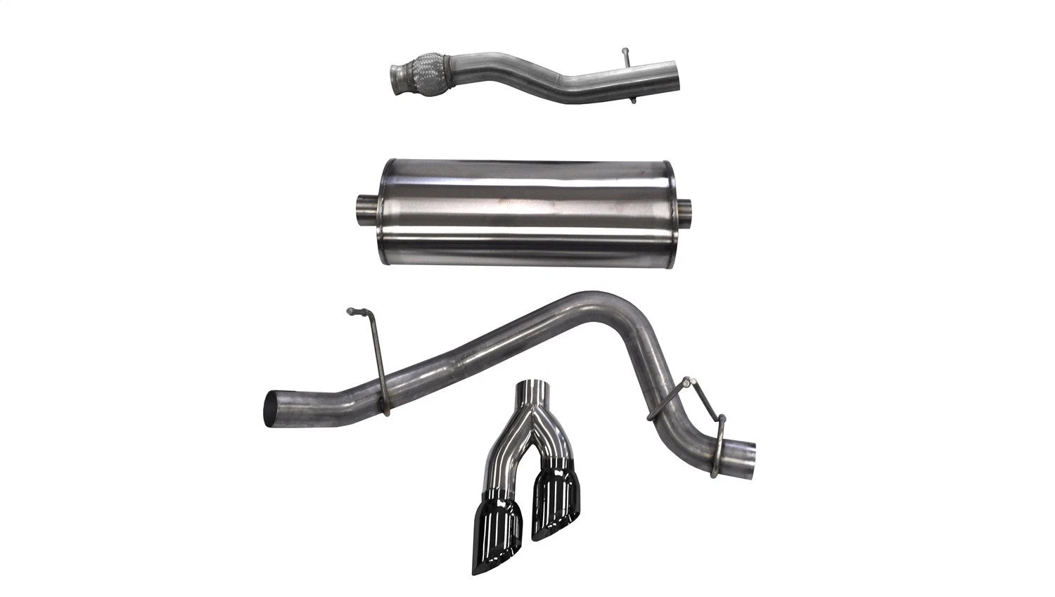 CORSA Sport / 3.0 in Cat-Back 4.0 in Twin Tips | 2015-2020 Suburban, Yukon XL 5.3L (14748)