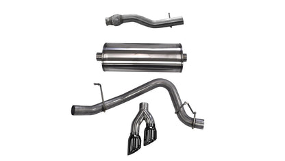 CORSA Sport / 3.0 in Cat-Back 4.0 in Twin Tips | 2015-2020 Suburban, Yukon XL 5.3L (14748)