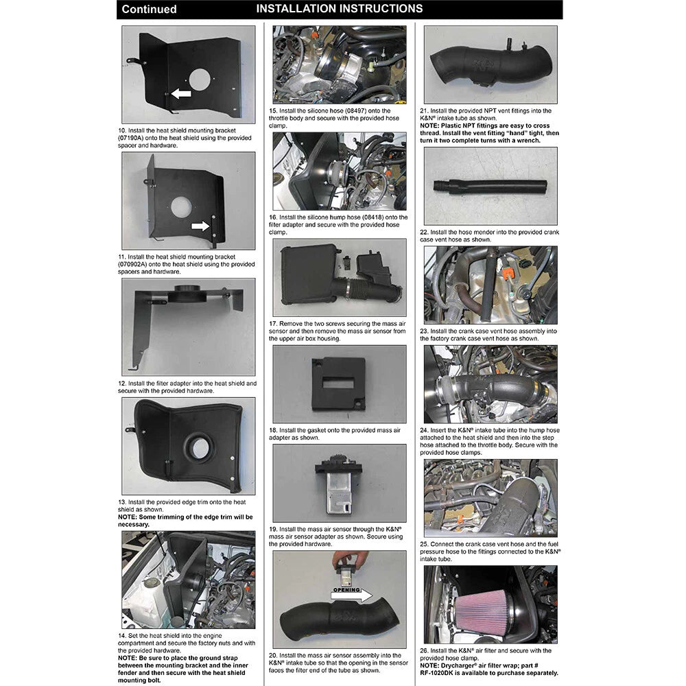 K&N 12 Toyota Tundra 5.7L V8 AirCharger Performance Intake | Toyota Tundra (05-23) (63-9036)