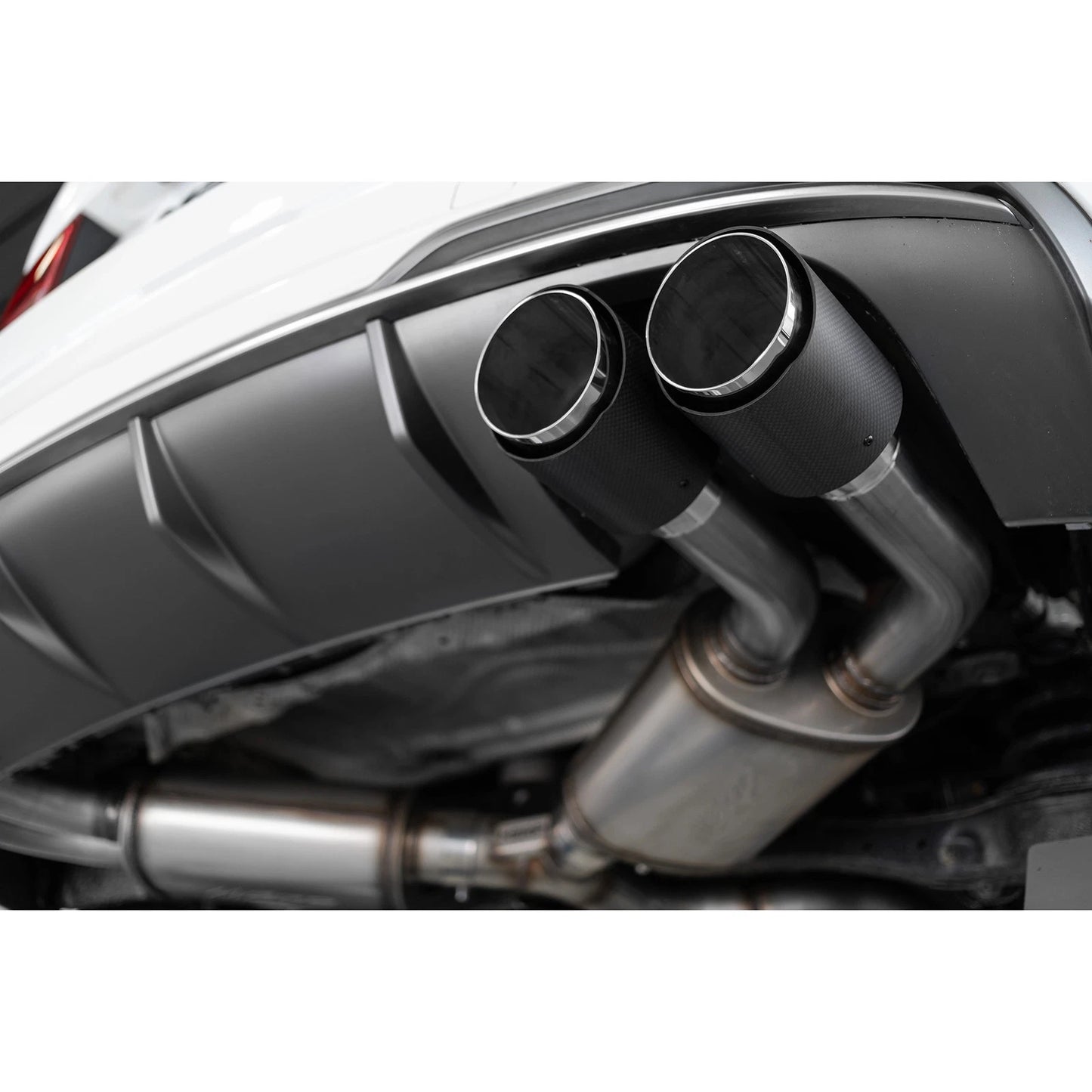 MBRP 3-In Armor Pro Street Profile Quad Rear Exit Cat-Back | Audi S3 (S46013CF)