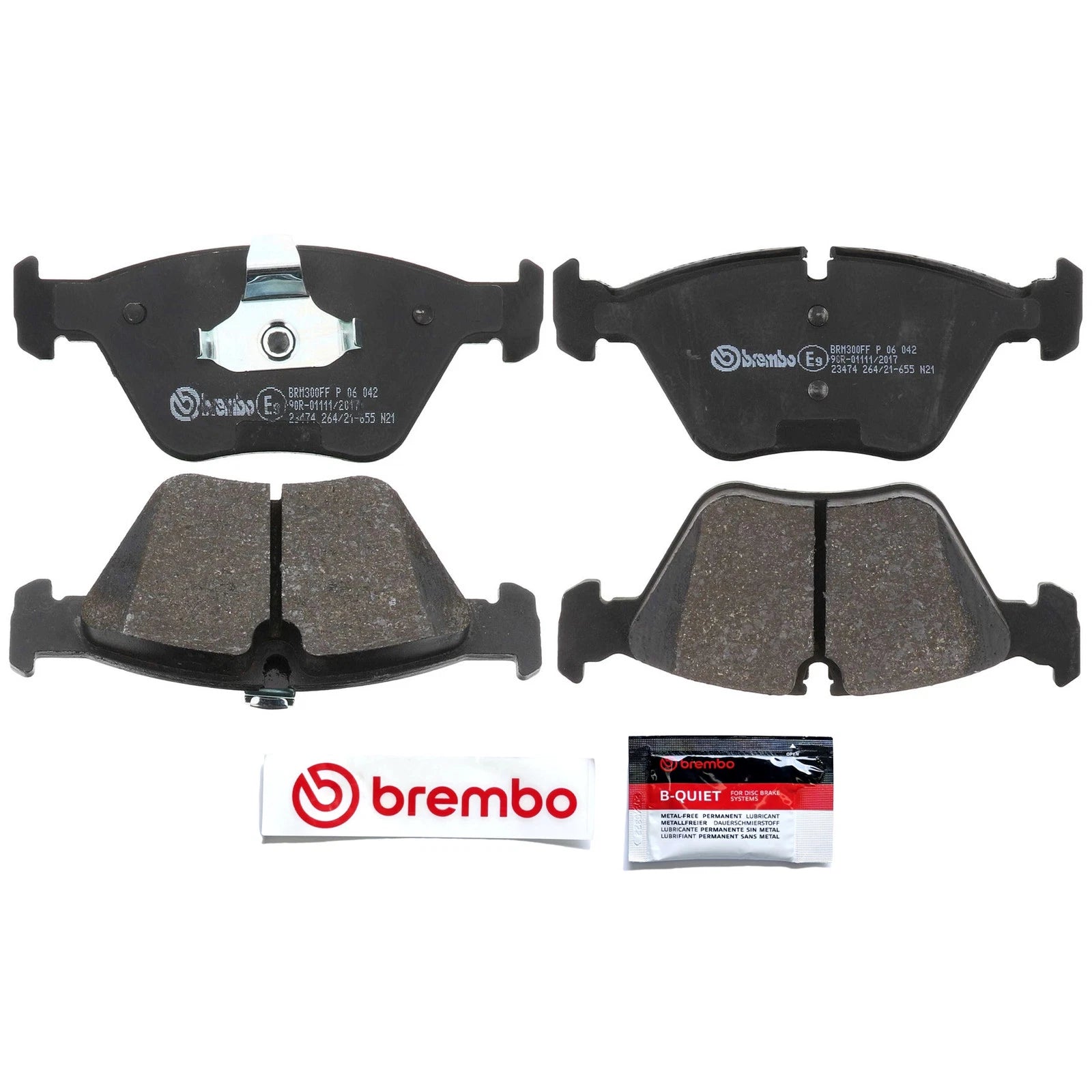Brembo Low-Met OE-Equivalent Front Brake Pads | BMW M3 (03-06) / Z4 (06-08) (P06042)