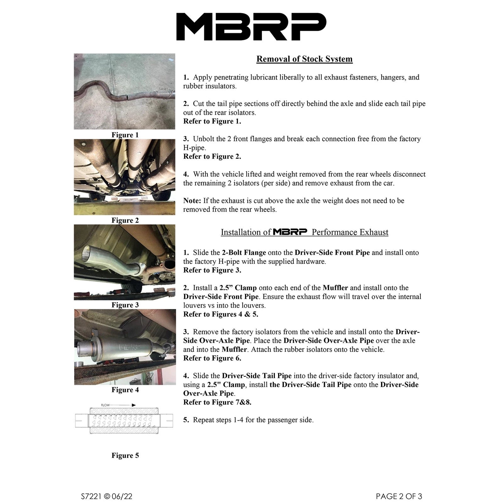 MBRP 2.5in D&S AL Cat-Back Exhaust | Ford Mustang GT 99-04 (S7221ALBT) (SPF7221ALBT)