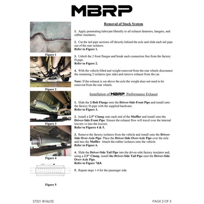 MBRP 2.5in D&S AL Cat-Back Exhaust | Ford Mustang GT 99-04 (S7221ALBT) (SPF7221ALBT)