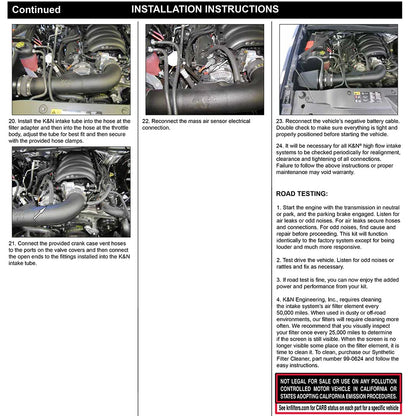 K&N Performance Air Intake System | Chevrolet Silverado / GMC 1500 (14-18) (30-3082)