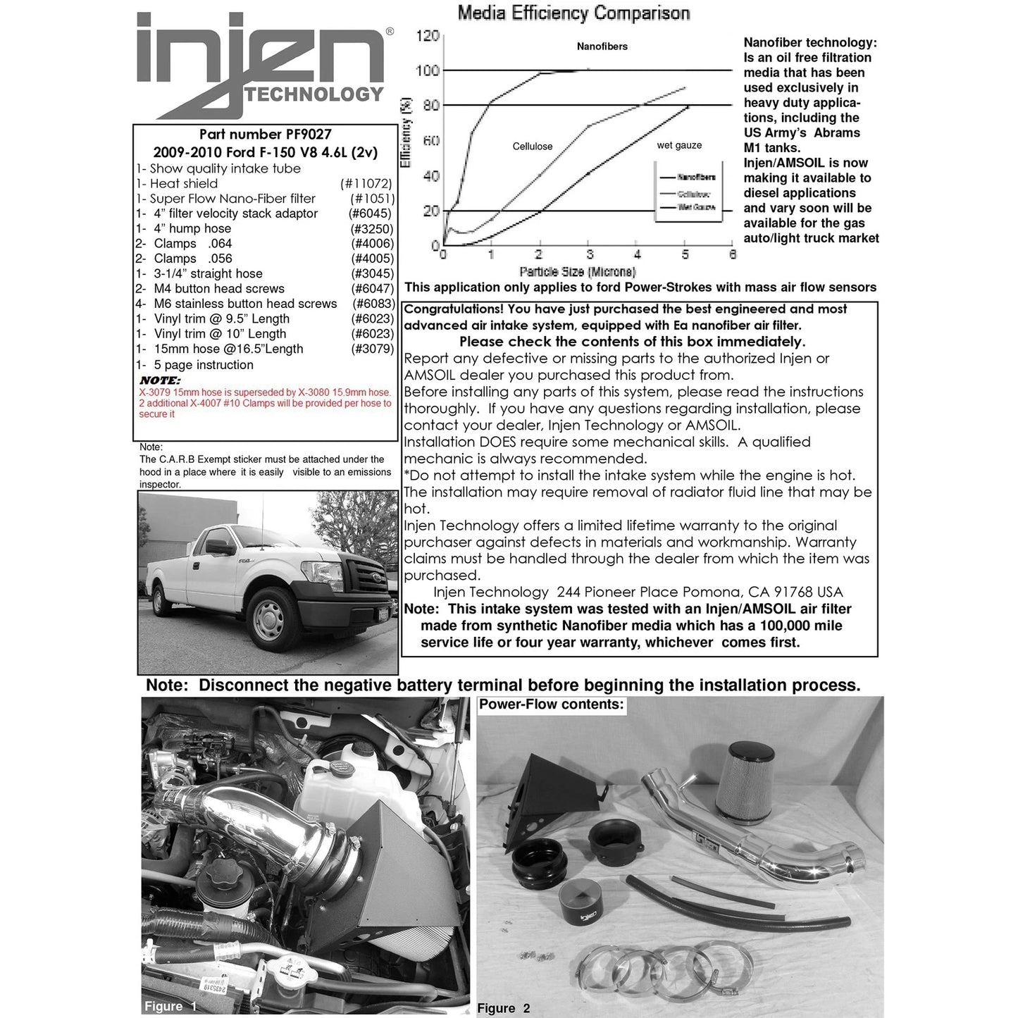Injen PowerFlow Intake | Ford F-150 4.6L V8 (09-10) / 2004-2008 (PF9027P)