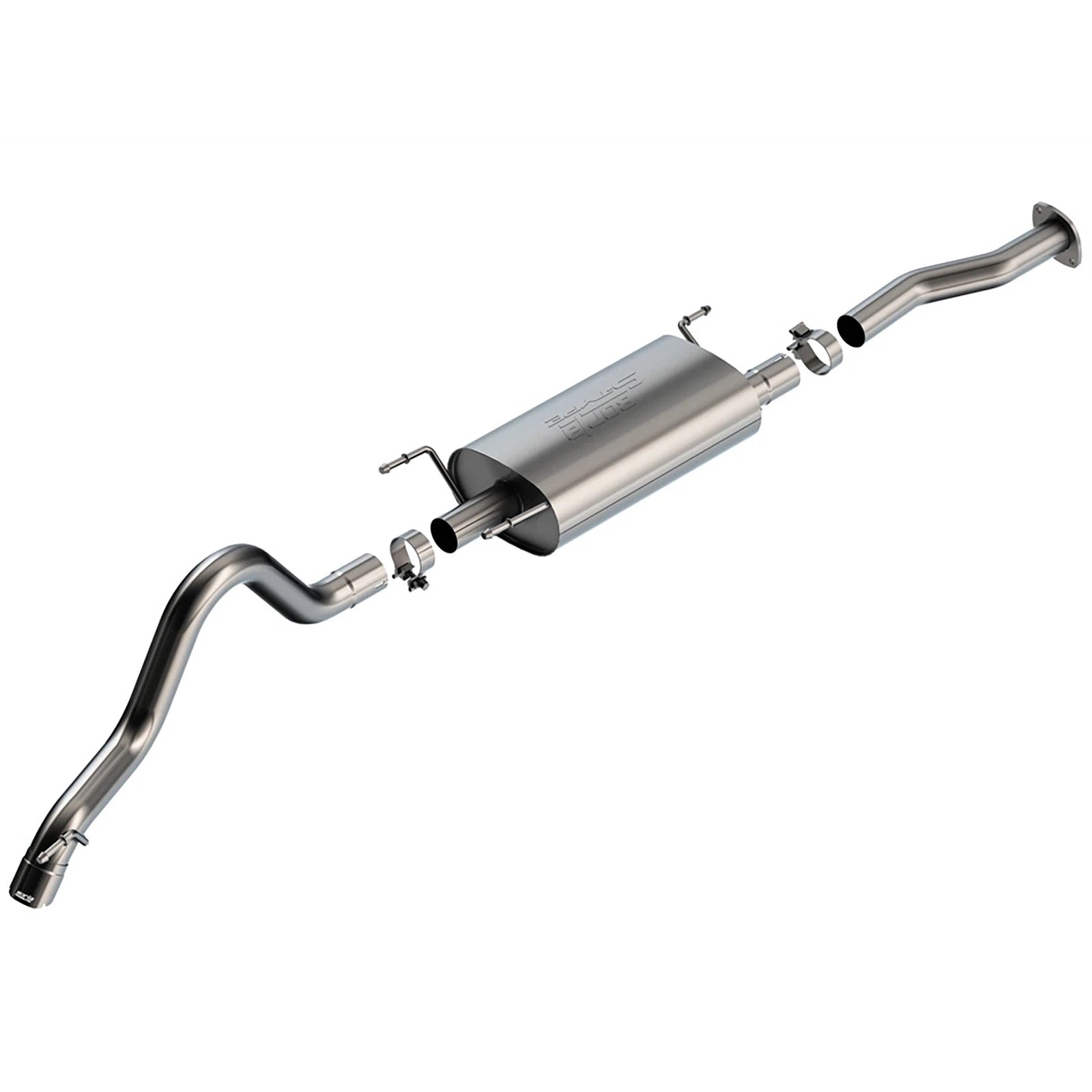 Borla 140681 S-Type Stainless Cat Back Exhaust System for 2016-23 Tacoma 3.5L V6