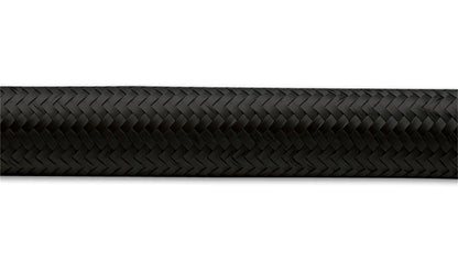 Vibrant Performance Braided Rubber Lined Flex Hose Black Nylon -8AN