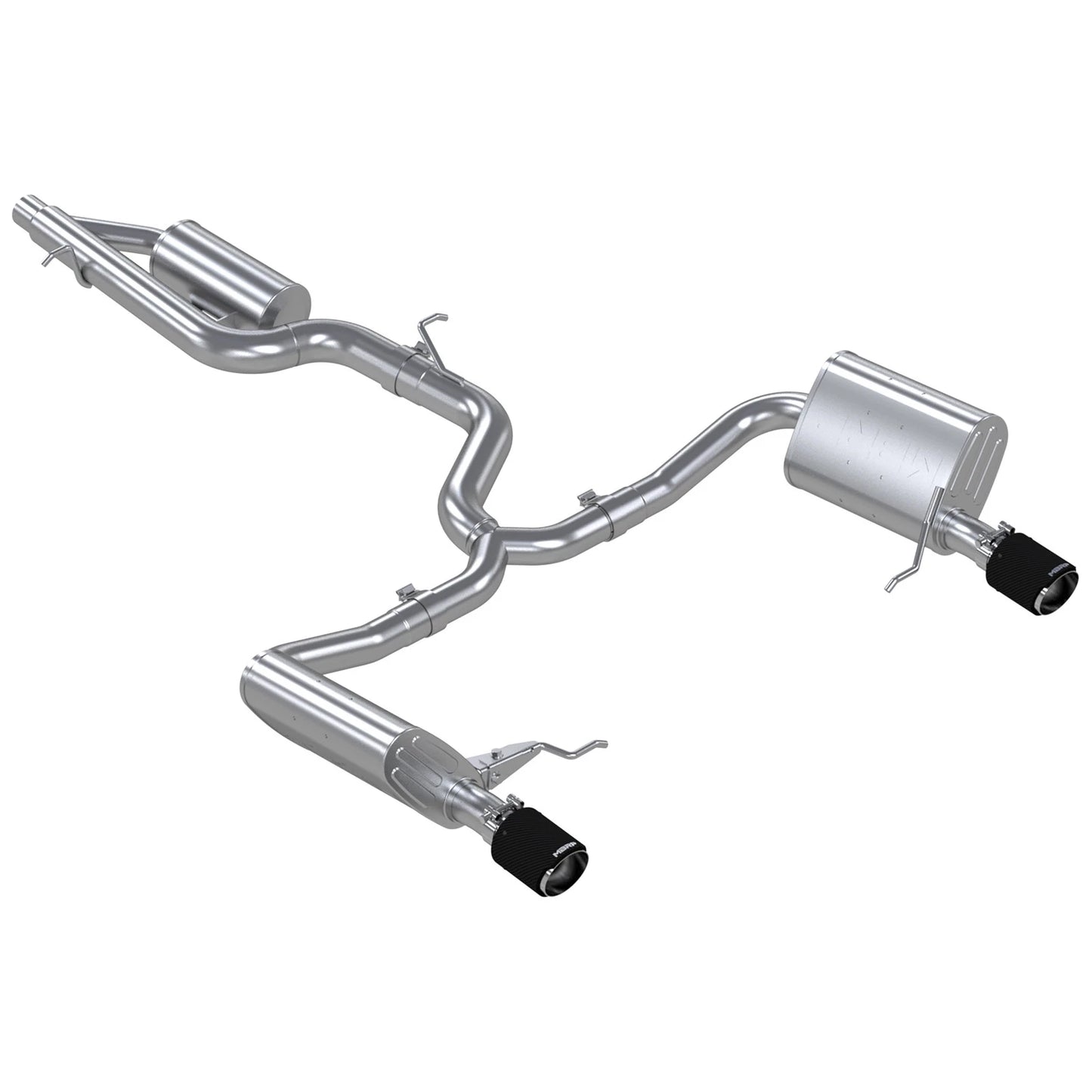 MBRP 3in Cat-Back 2.5in Dual Split Exit | VW Golf Alltrack/ SportWagen (17-19) (S46183CF)