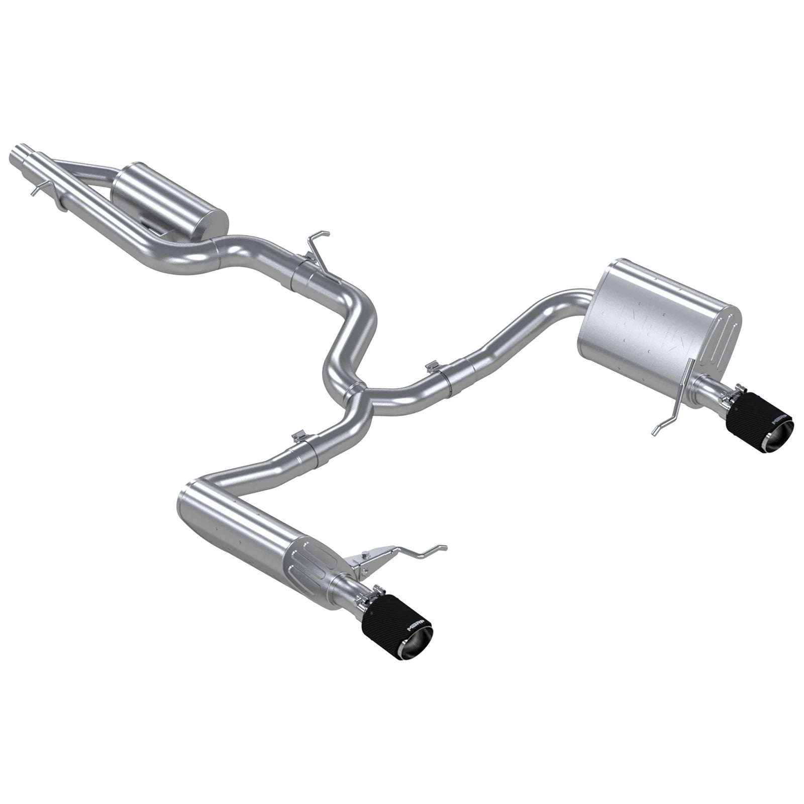 MBRP 3in Cat-Back 2.5in Dual Split Exit | VW Golf Alltrack/ SportWagen (17-19) (S46183CF)