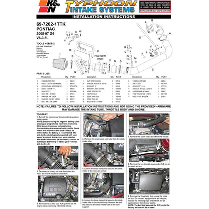 K&N 3.5L Typhoon Intake | Pontiac G6 (05-10) (69-7202-1TTK)