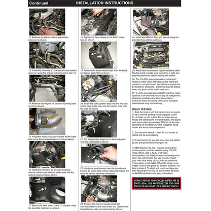 K&N Engineering Silver Typhoon Short Ram Intake: Subaru Forester XT 2004 - 2006 F4-2.5L