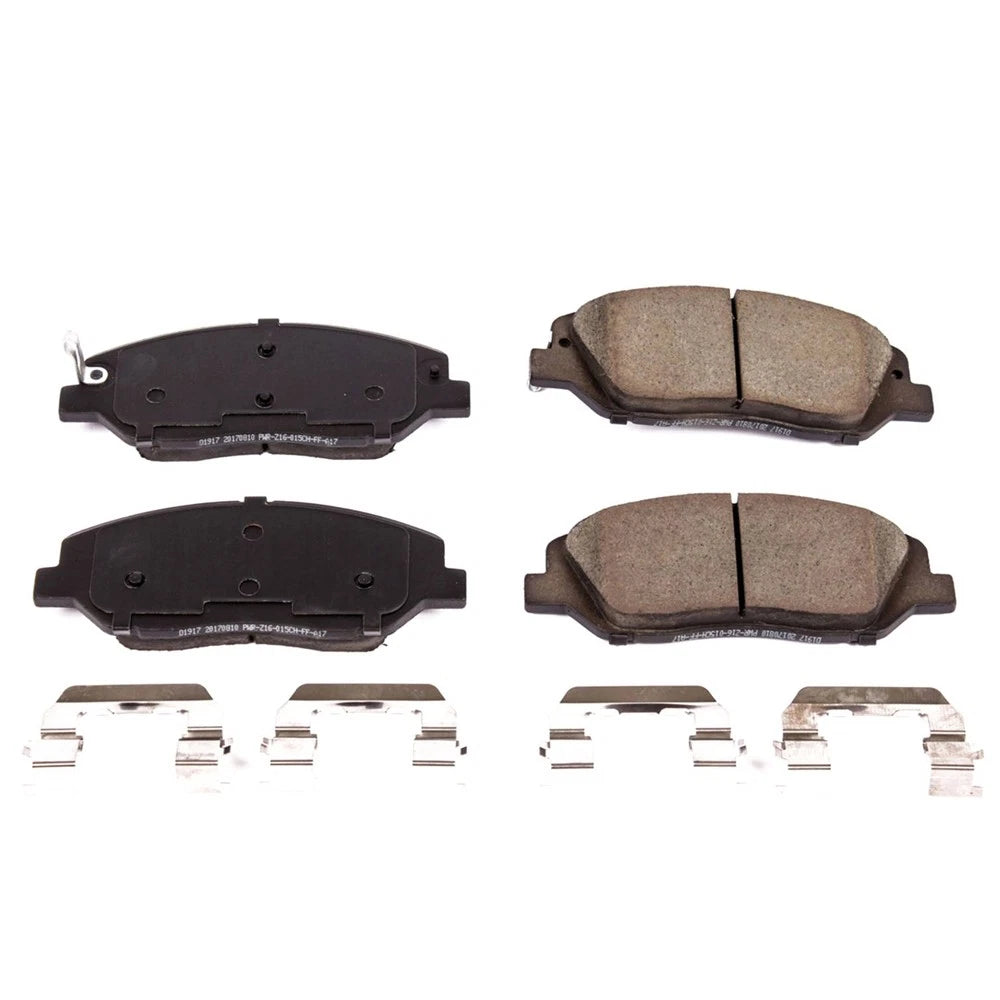 PowerStop 17-1917 Z17 Ceramic Front Brake Pads Set for 2017-19 Hyundai Santa Fe