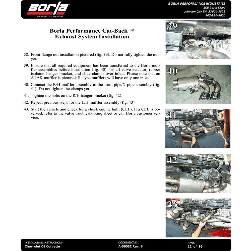 Borla Exhaust Cat-Back Exhaust System | 2020-2021 Chevrolet Corvette (140838/9)