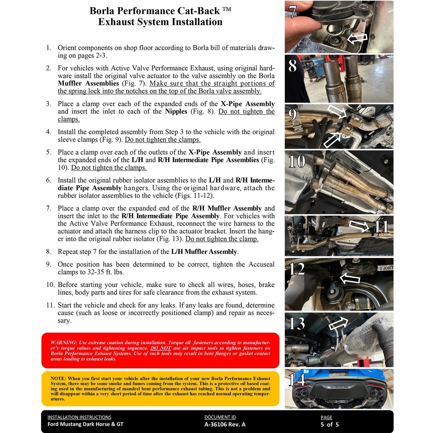Borla S-Type Cat-Back Exhaust | Ford Mustang GT (24) | W/o Active Exhaust (140960)