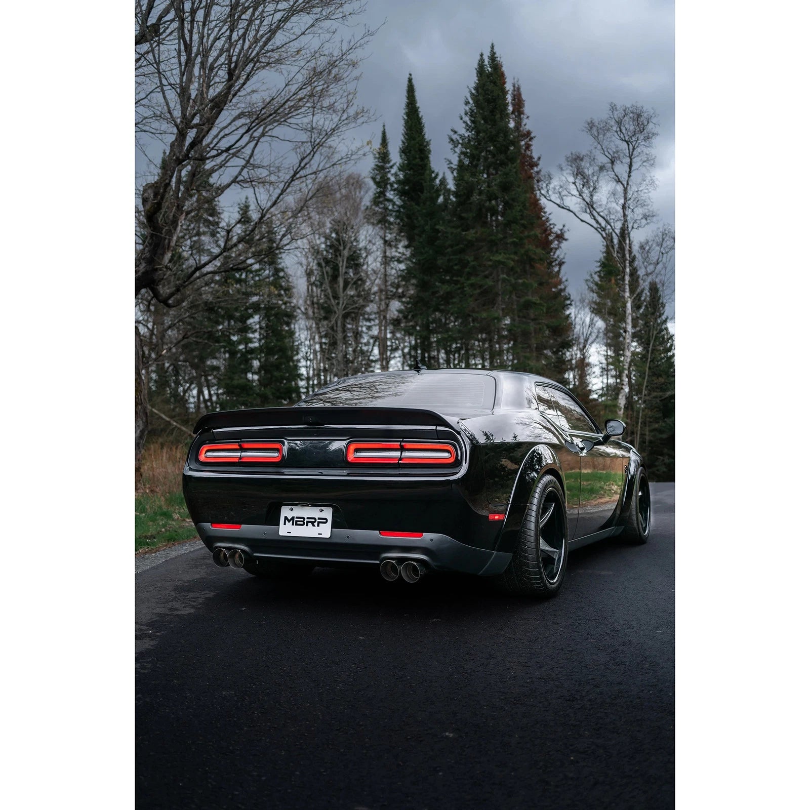 MBRP Race Series 3in Cat-Back D&S Exhaust w/ Quad Tips | Dodge Challenger 16+ (S7114AL)