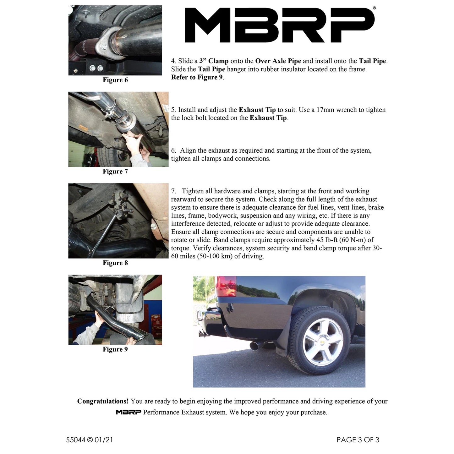 MBRP 3in. Cat-Back Single Side Exit Exhaust | Chevy/GMC Yukon/Tahoe 5.3L (07) (S5044409)