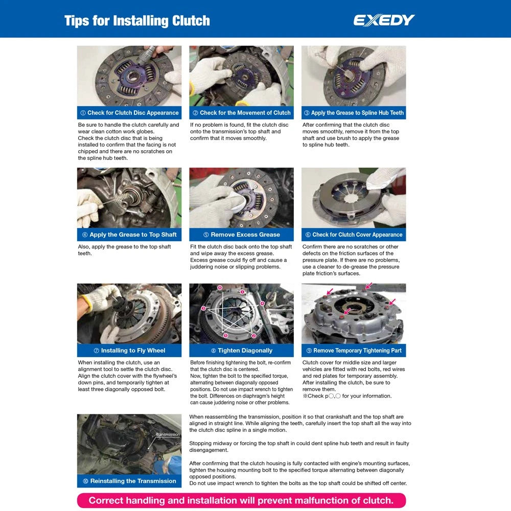 Exedy 08809 Stage 1 Organic Clutch Kit for 16-20 Civic 1.5L / 17-20 Civic Si 1.5