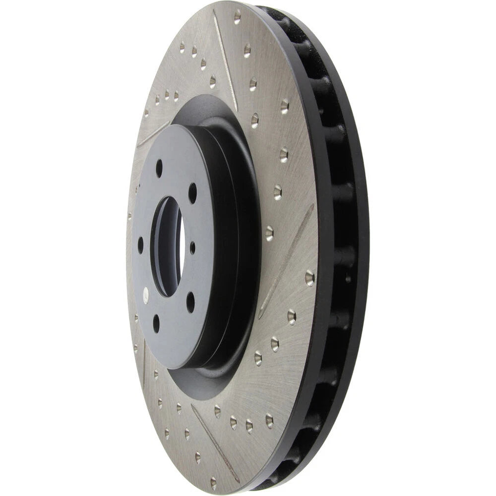 StopTech 127.42076L Front Left Drilled Brake Rotor for 2003-04 G35 / 03-08 350Z