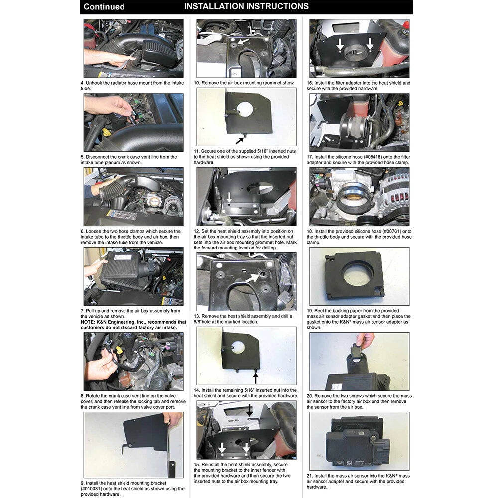 K&N FIPK 09-11 Chevy Silverado V8 Performance Intake Kit | Chevrolet Silverado (09-11) (57-3070)
