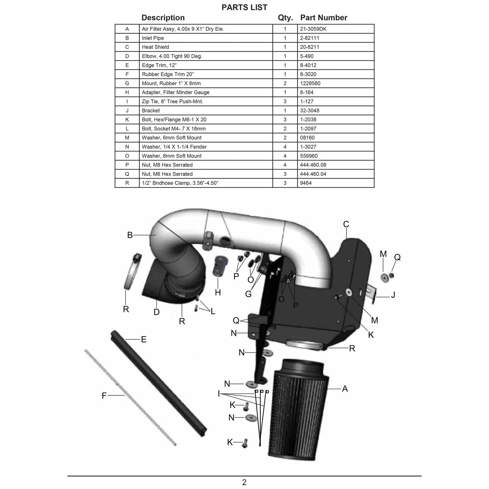 AEM Brute Force Intake System | Dodge Ram 2500/3500 5.9L-L6 DSL (03-06) (21-8211DC)