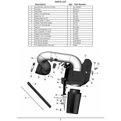 AEM Brute Force Intake System | Dodge Ram 2500/3500 5.9L-L6 DSL (03-06) (21-8211DC)