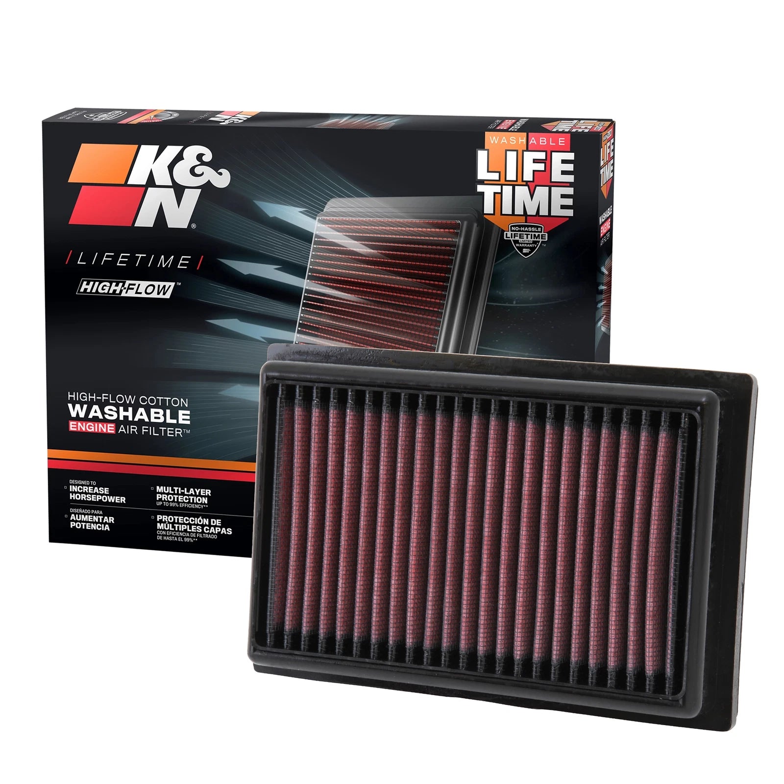 K&N Engineering Replacement Air Filter: Toyota Prius C 2012 - 2013
