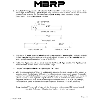 MBRP 3in Cat-Back Single Side AL P Series Exhaust | Ford F150 EC/CC-SB (04-08) (S5200P)