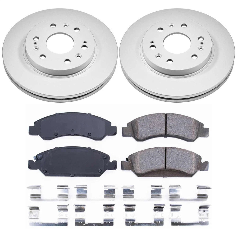 PowerStop CRK2069 Front Disc Brake Kit Rotors Pads for 2007-19 Silverado Sierra