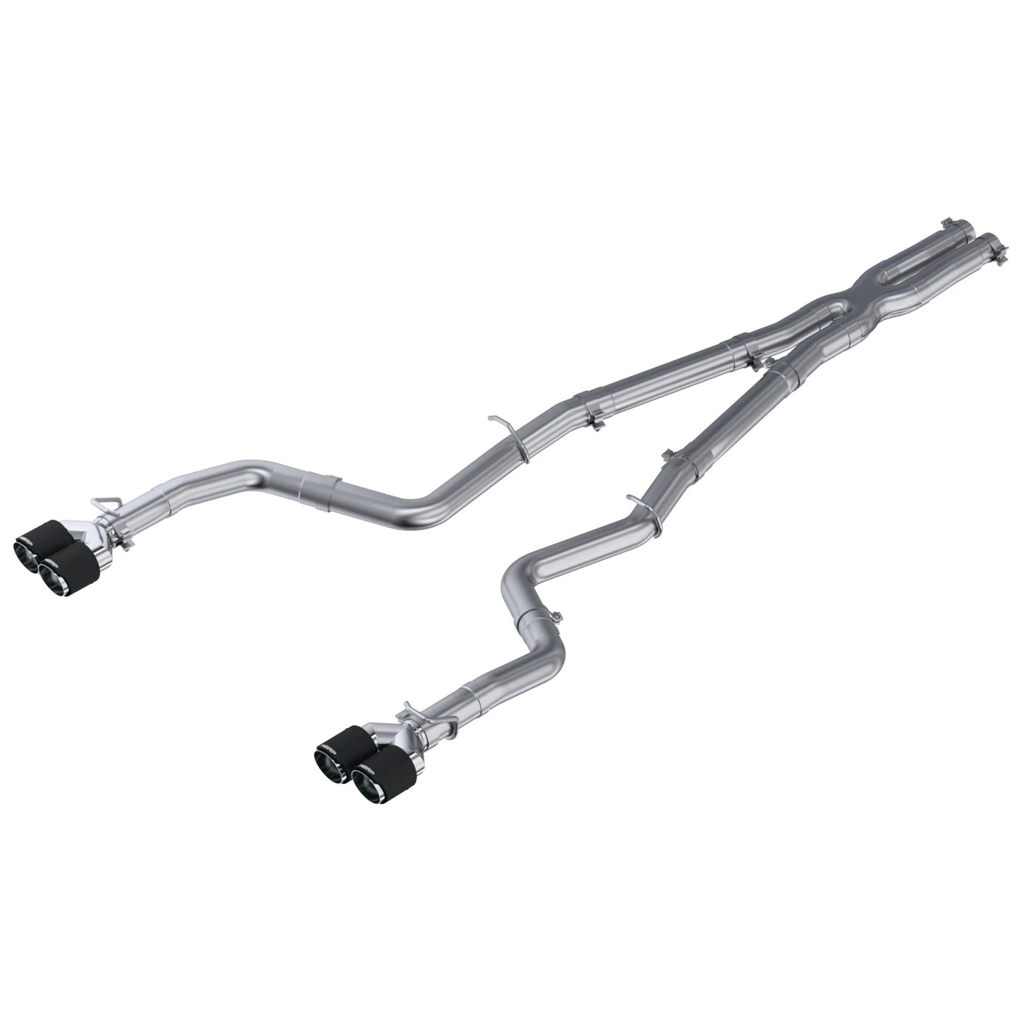 MBRP 3in Quad D&S Cat-Back Exhaust w/ CF Tips | Dodge Challenger 15-16 (S71163CF)