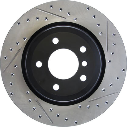 Stoptech Slotted And Drilled Rear Brake Rotor | 2006 BMW 330 and 2007-2009 BMW 335 (127.34080L)