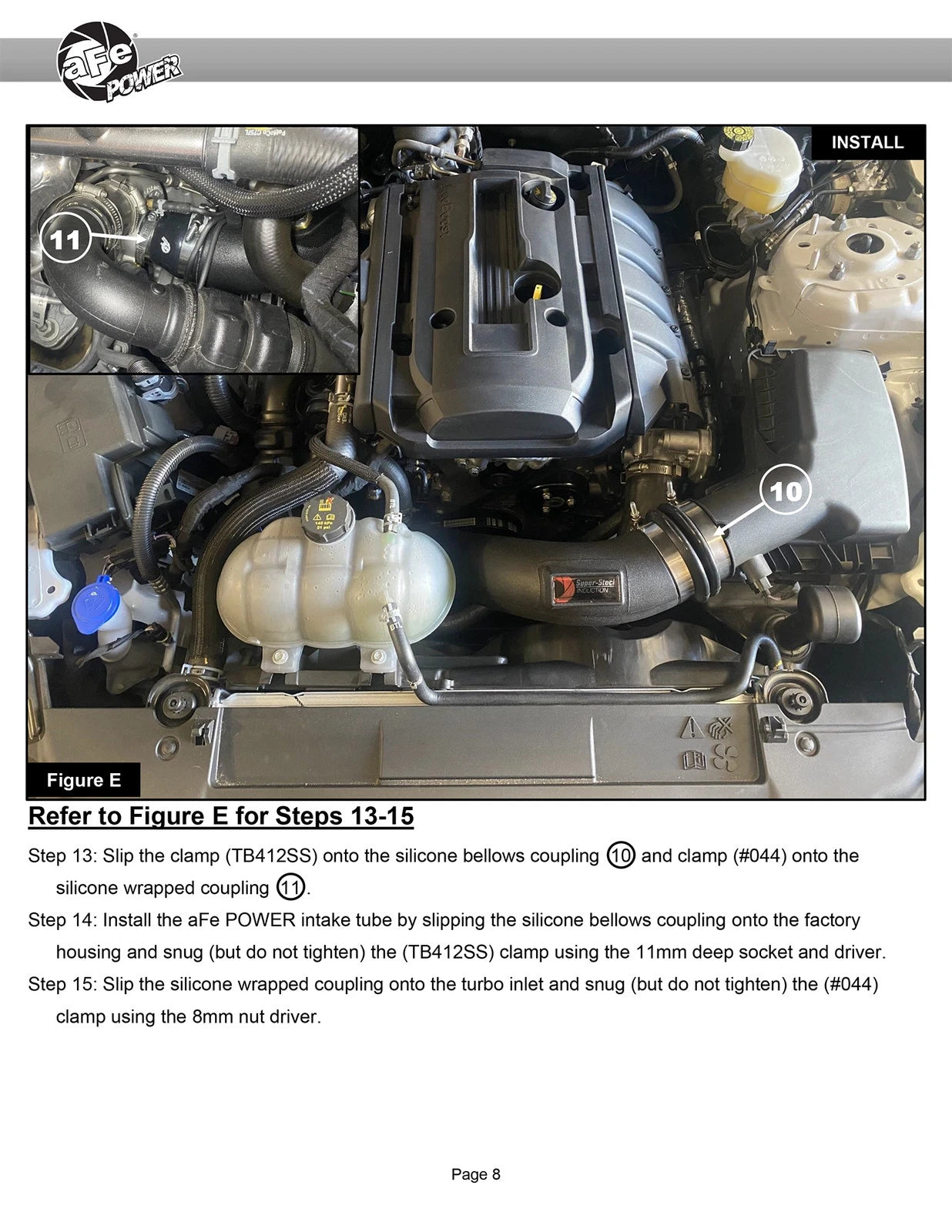 aFe Super Stock Pro Dry S Induction System | Ford Mustang L4-2.3L (15-20) (55-10006D)