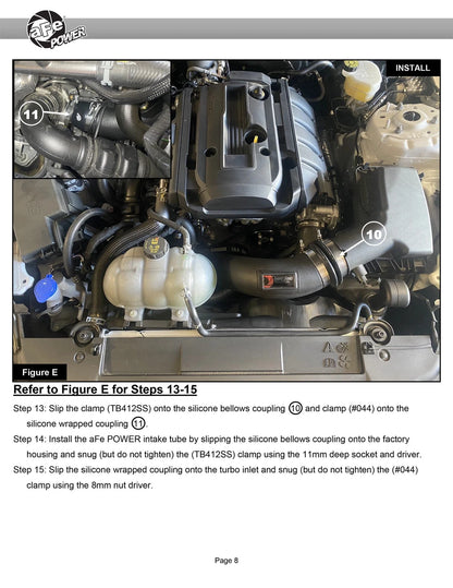 aFe Super Stock Pro Dry S Induction System | Ford Mustang L4-2.3L (15-20) (55-10006D)