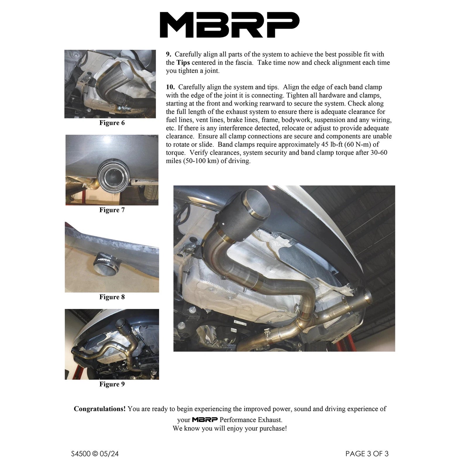 MBRP 3-In Armor Pro Street Dual Rear Exit Axle-Back | BMW M240i (S45003CF)
