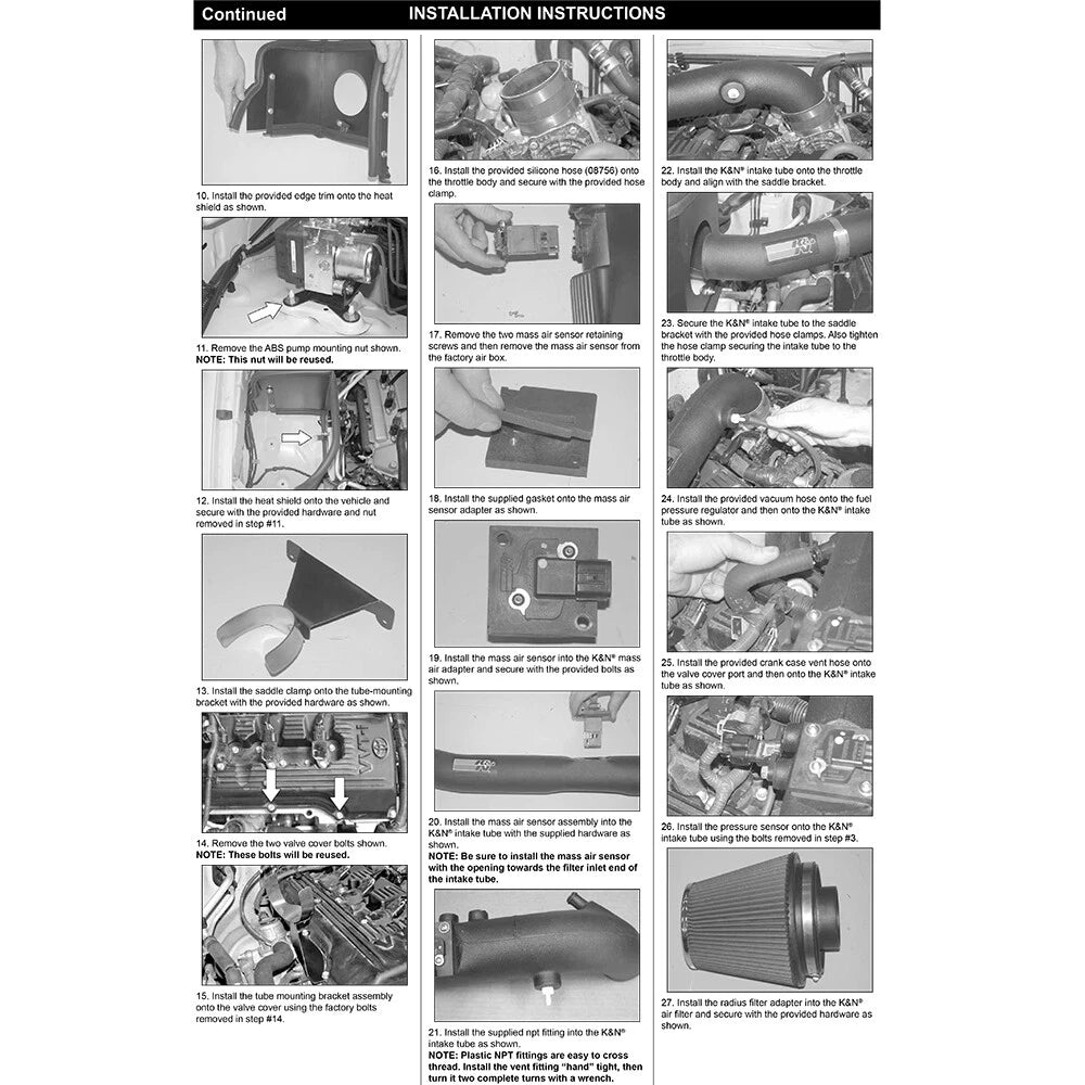 K&N 05-09 Toyota Tacoma L4-2.7L AirCharger Performance Intake | Toyota Tacoma (05-09) (63-9026)
