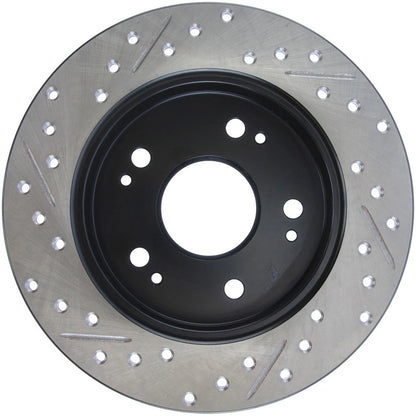 Stoptech Slotted And Drilled Rear Brake Rotor | 2006-2009 Honda Civic Ex/Si (127.40040L)