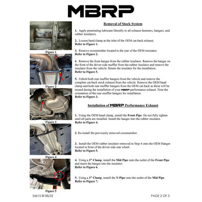 MBRP 3in/2.5in Cat-Back Dual Rear Exit Exhaust T304 | Volkswagen Jetta GLI (22) (S4615304)