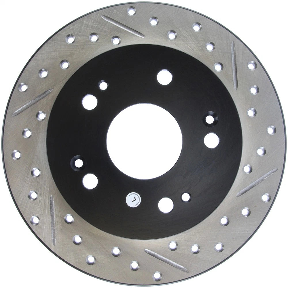 Stoptech Slotted And Drilled Rear Brake Rotor | 2006-2009 Honda Civic Ex/Si (127.40040L)