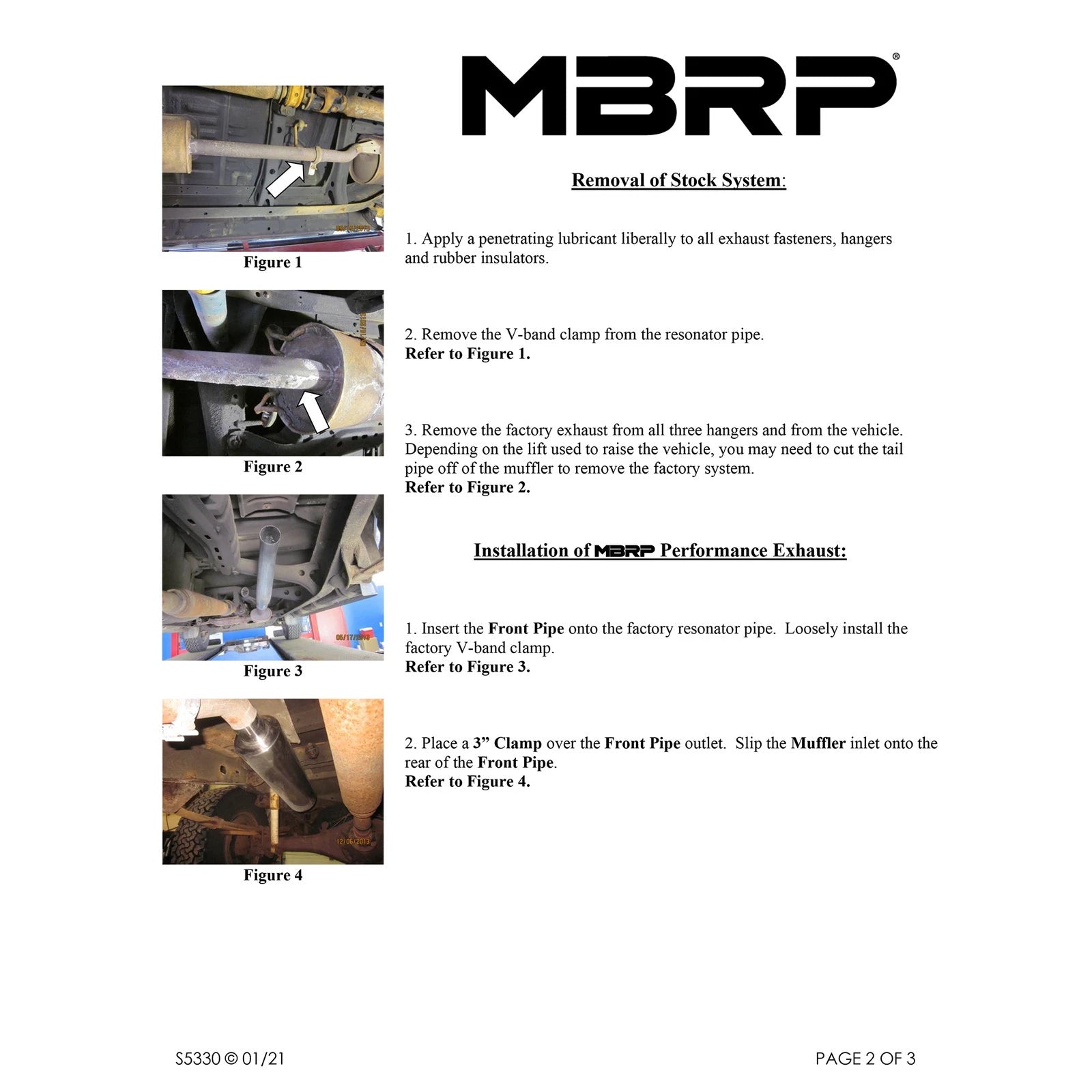 MBRP 3in Resonator Back Single Side Exhaust | Toyota Tundra 4.7L (00-06) (S5330AL)
