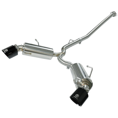 aFe Takeda 2.5in SS Cat-Back Exhaust w/ Black Tip | Scion FR-S/BRZ (13-15) (49-36023-B)
