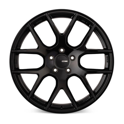 (set of 4) Enkei XM-6 Gloss Black | 18x8" +40mm | 5x114.3mm Wheels