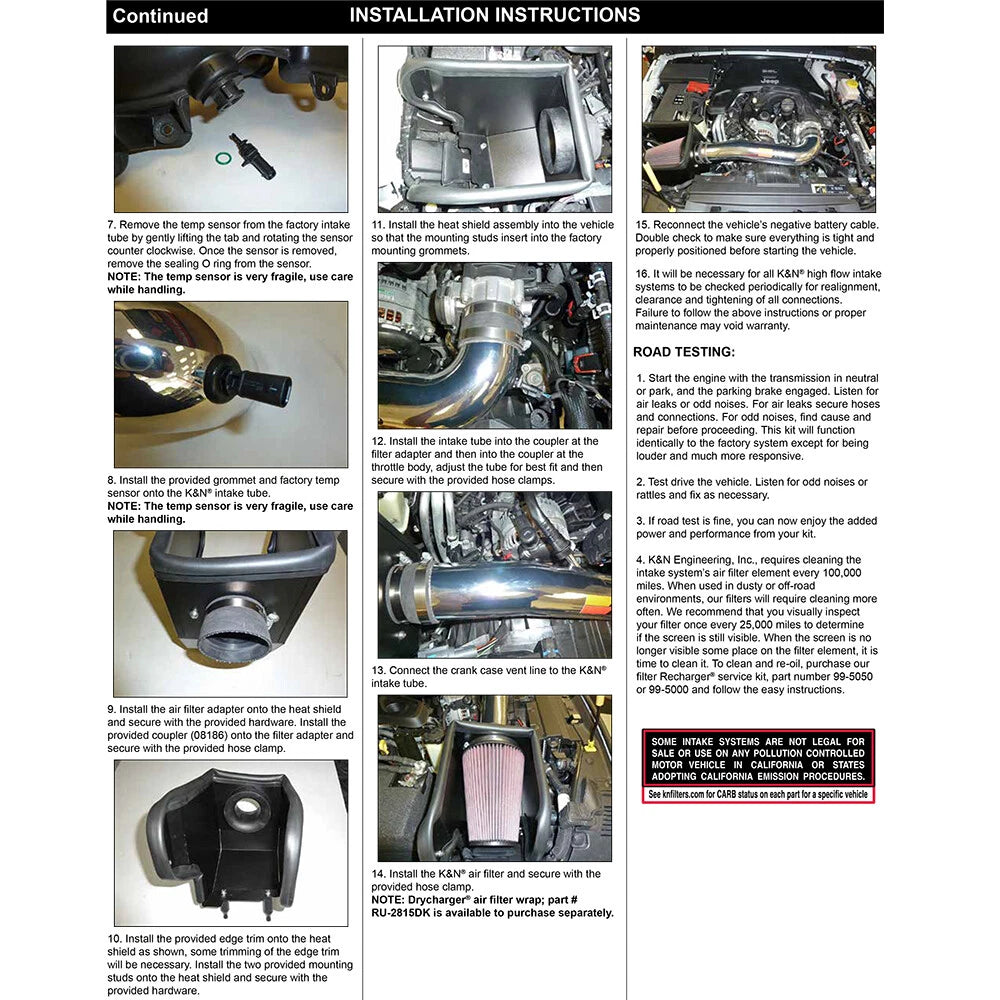 K&N High Flow Performance Kit | Jeep Wrangler JL (18) (77-1576KP)