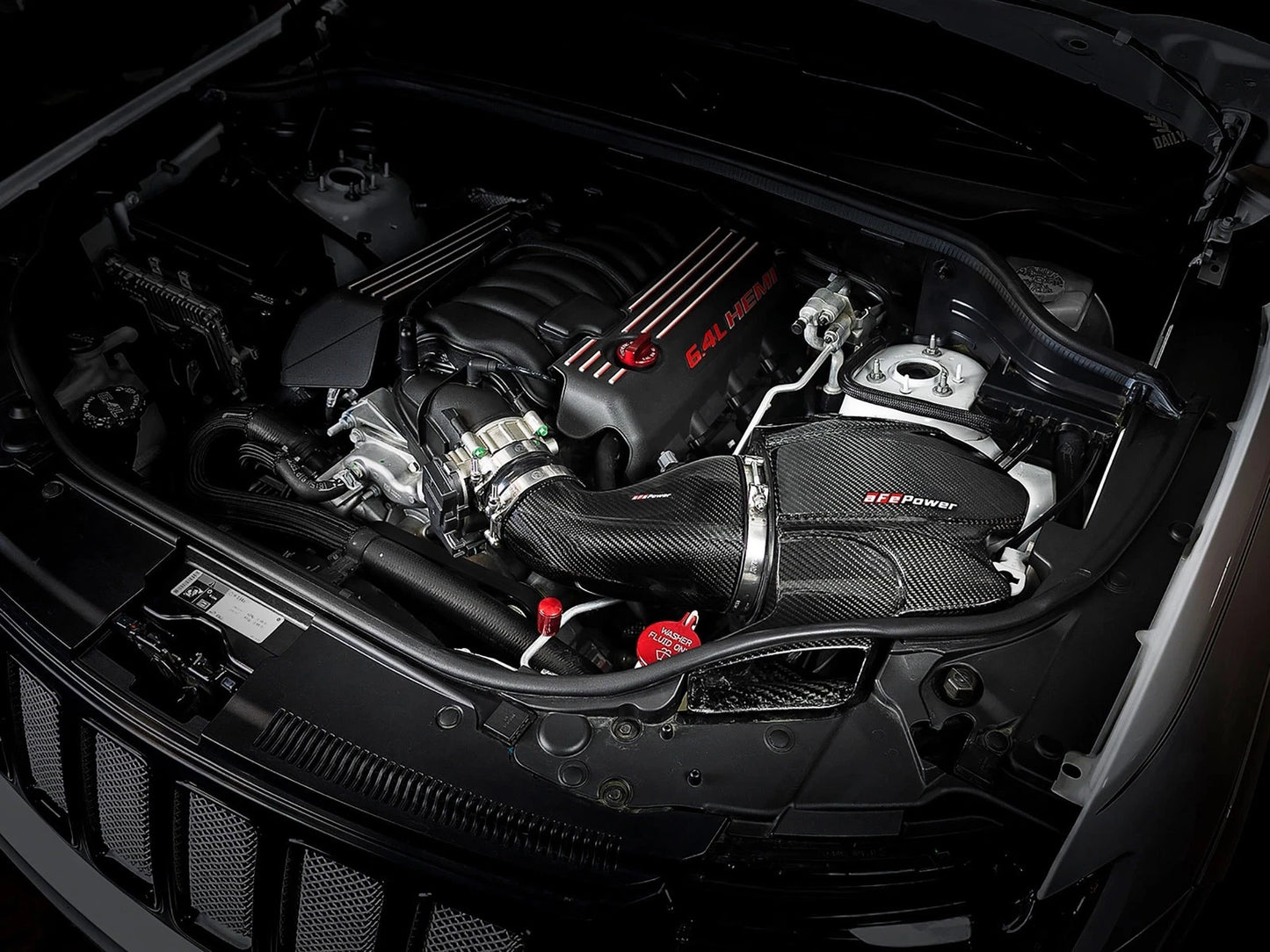 aFe Black Series Carbon Fiber Cold Air Intake | Jeep WK2 SRT-8/SRT V8 6.4L HEMI (58-10001R)