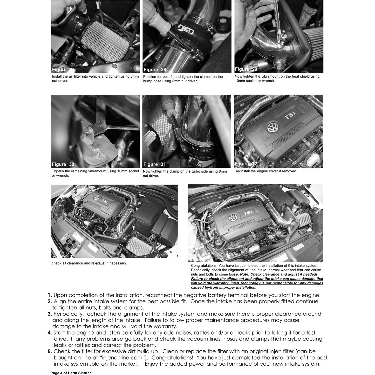 Injen 14-18 VW MKVI (MK6) Jetta GLI 1.8L Turbo TSI Polished Short Ram Intake | Volkswagen Jetta / Passat / Audi A3 (98-19) (SP3077P)
