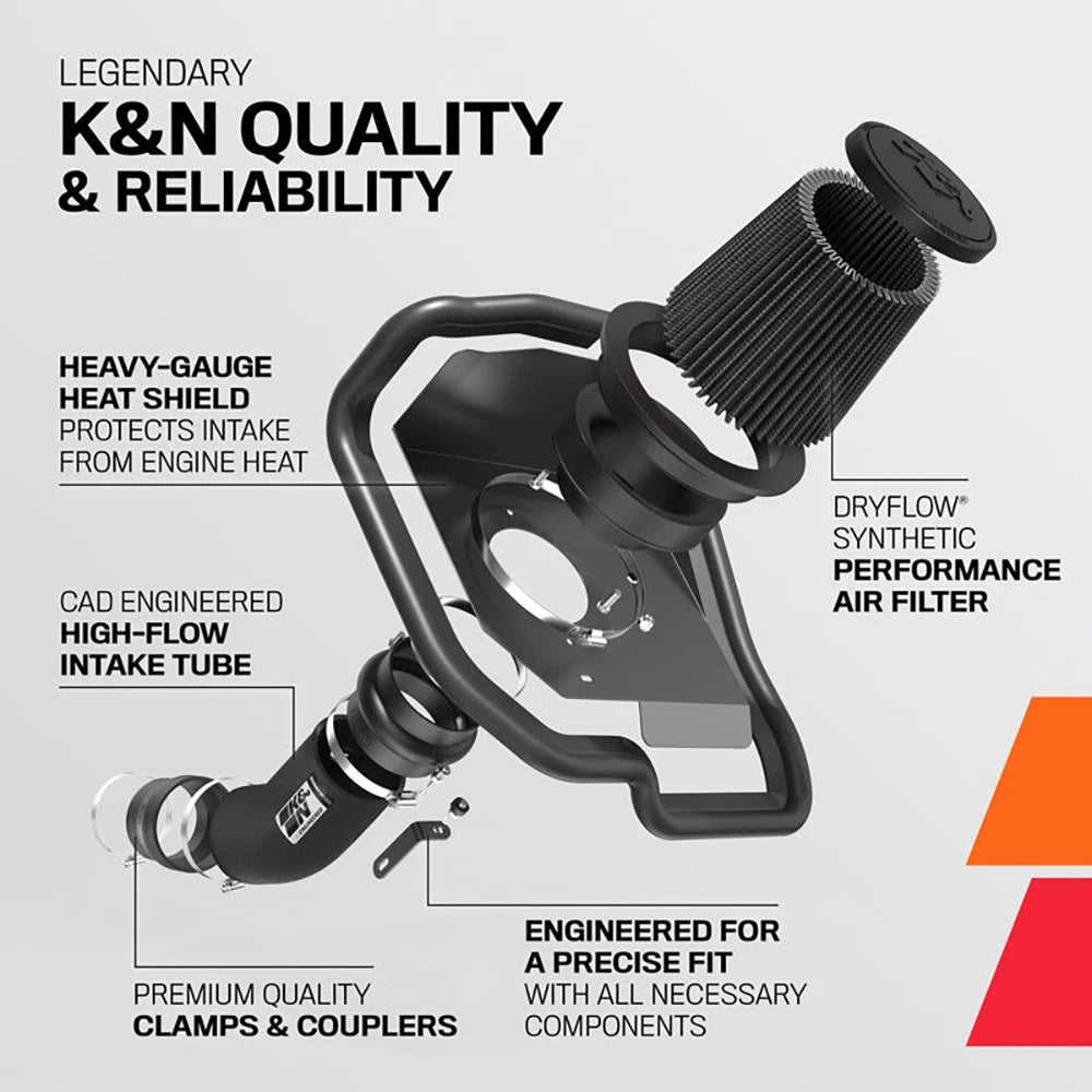 K&N Performance Intake Kit | Ford F250/F350/F450/F550 Super Duty 6.7L V8 DSL (71-2582)