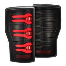AlphaRex 17-19 Ford F150/F250/F350 LUXX LED Taillights - Alpha Black