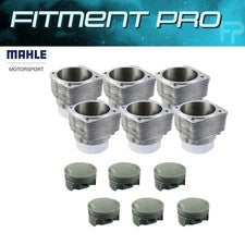 Mahle MS Piston & Cylinder Set 78-89 Porsche 930 Turbo 3.3L/3.6L 98mm Bore 74.4mm Stroke - Set of 6