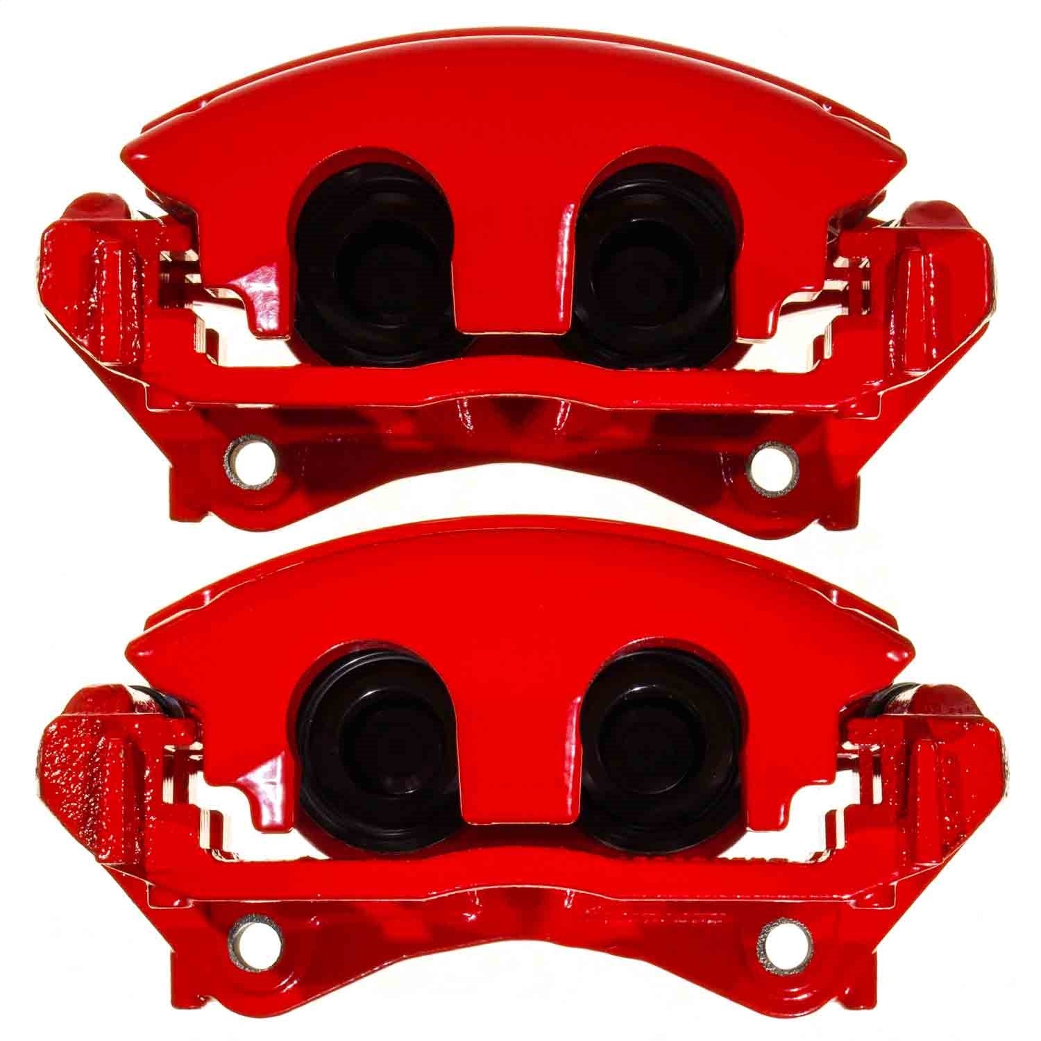 PowerStop Caliper Kit | 2018–2022 Jeep Wrangler Front Red w/Bracket (S15102)