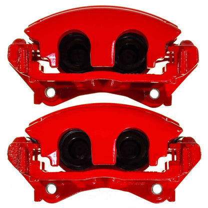 PowerStop Caliper Kit | 2018–2022 Jeep Wrangler Front Red w/Bracket (S15102)